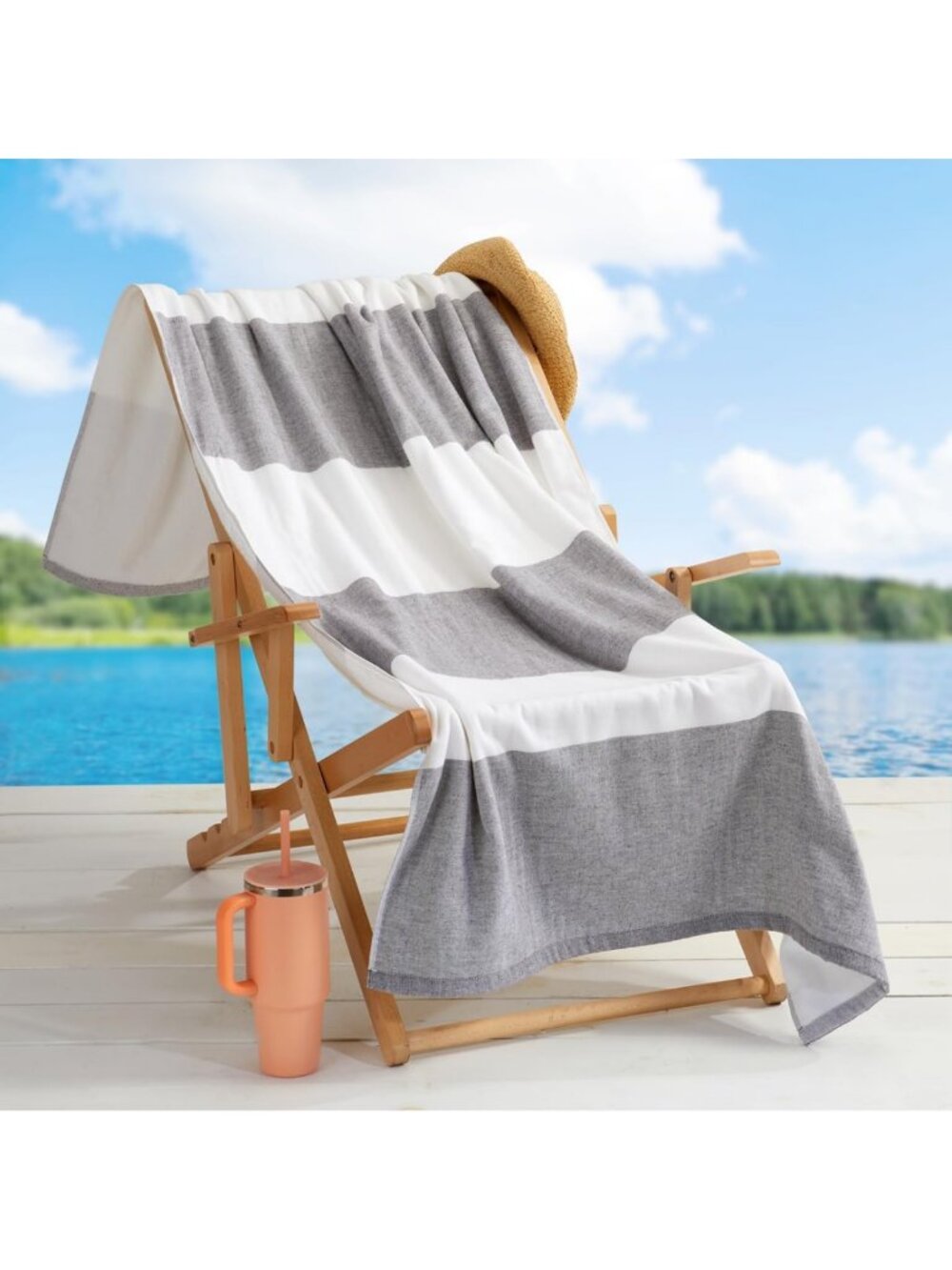 Oversized 36"x72" Luxury Beach Towels 2-Pack | Plush Combed Cotton | Absorbent